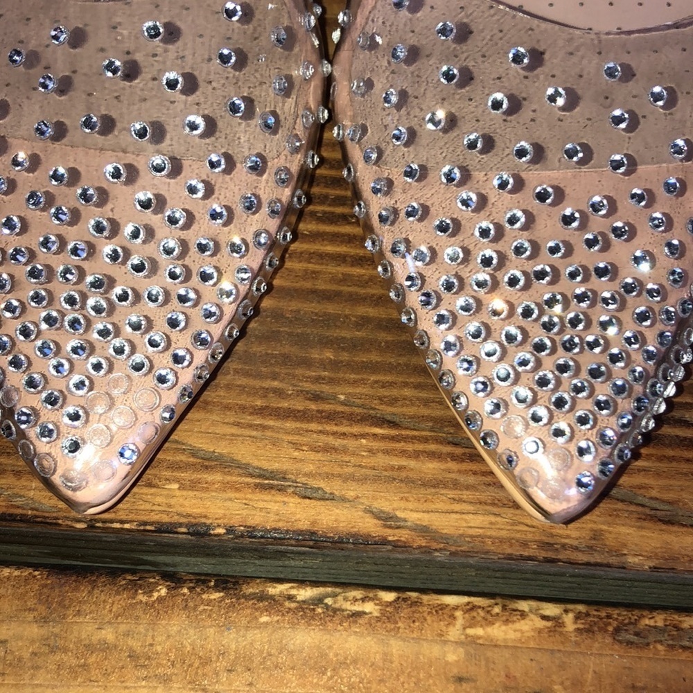 Azalea wang gamma nude PVC heels wedding heels formal wide heels 37 rhin… - Picture 5 of 13